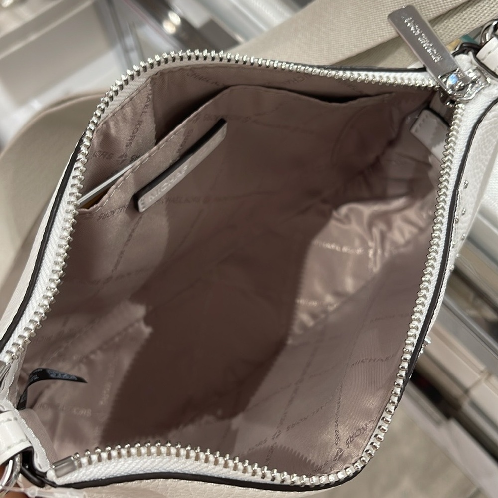 Michael Kors Jet Set Signature Logo Crossbody Bag with Case for Apple Airpods P - Picture 8 of 16